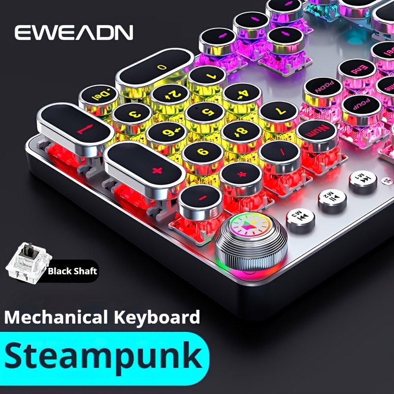 Clavier gaming mécanique eweadn style machine à écrire rétro_voghion.com