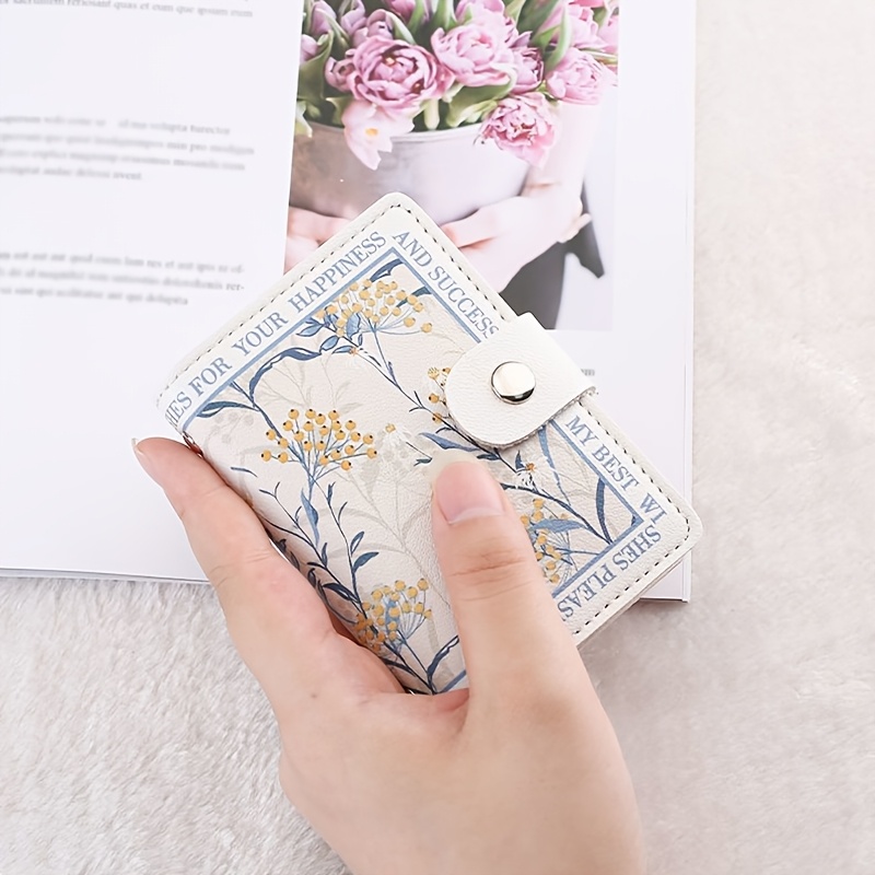Image of Women's Credit Card Bag Multi-card Slot Card Holder Women's Exquisite Large Capacity Multi-card Slot Small Card Wallet License -one Bag Name Card Bag Document Bag