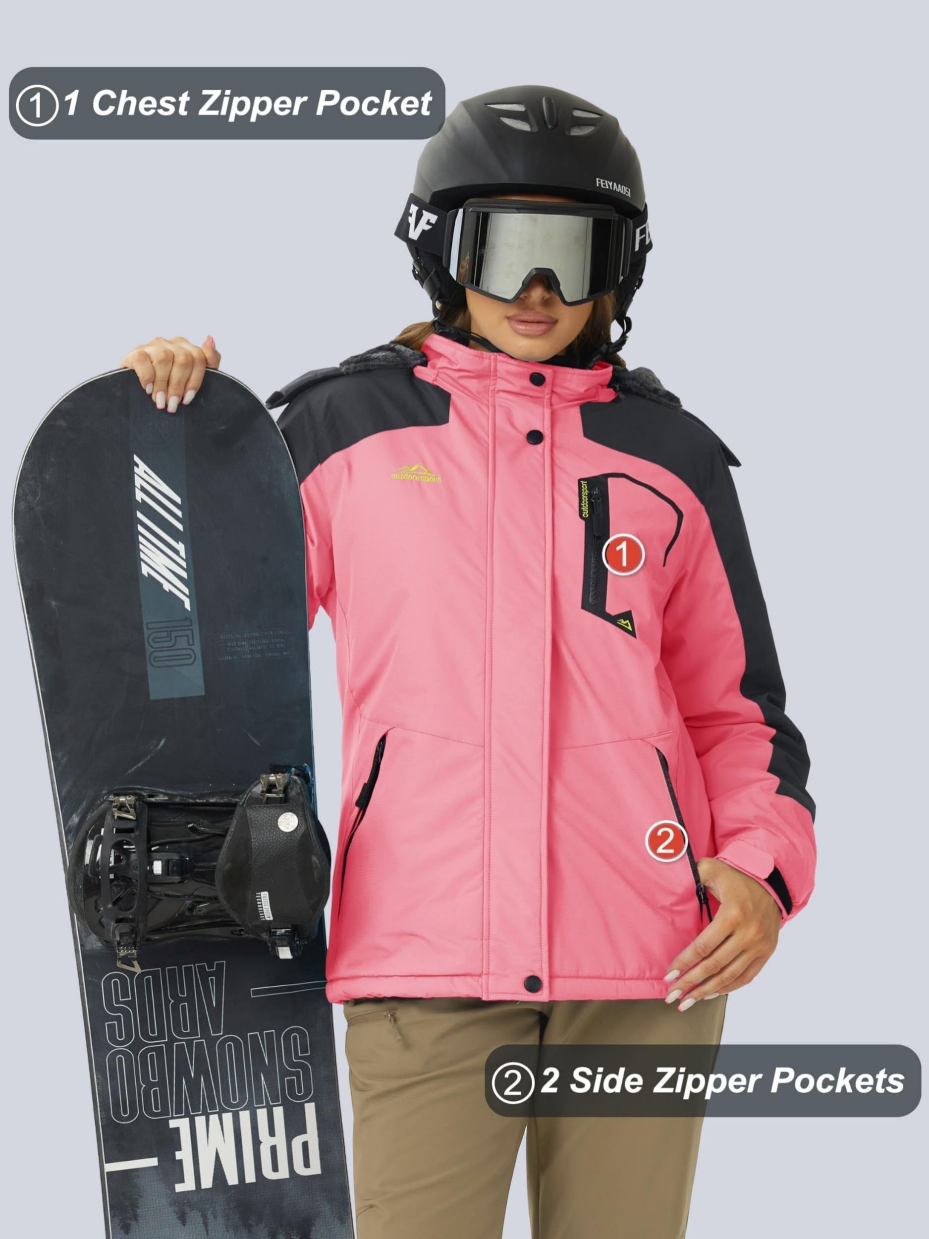 Rain jacket for snowboarding best sale