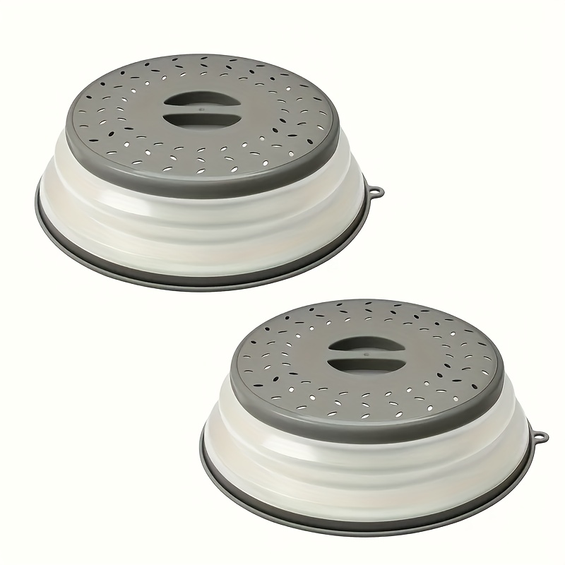 TEMU Microwave Splatter Shield, Collapsible Lid For Reheating Meals And Food Prep - Kitchen Tool For Covering Dishes