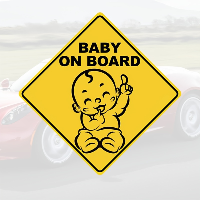 Autocollants pour bébé de voiture, panneaux de sécurité pour voiture d' enfant, autocollants pour pare-chocs