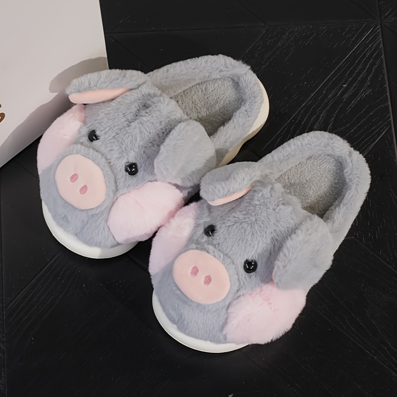 chaussons adorables motif cochon femmes hommes doublure en Temu