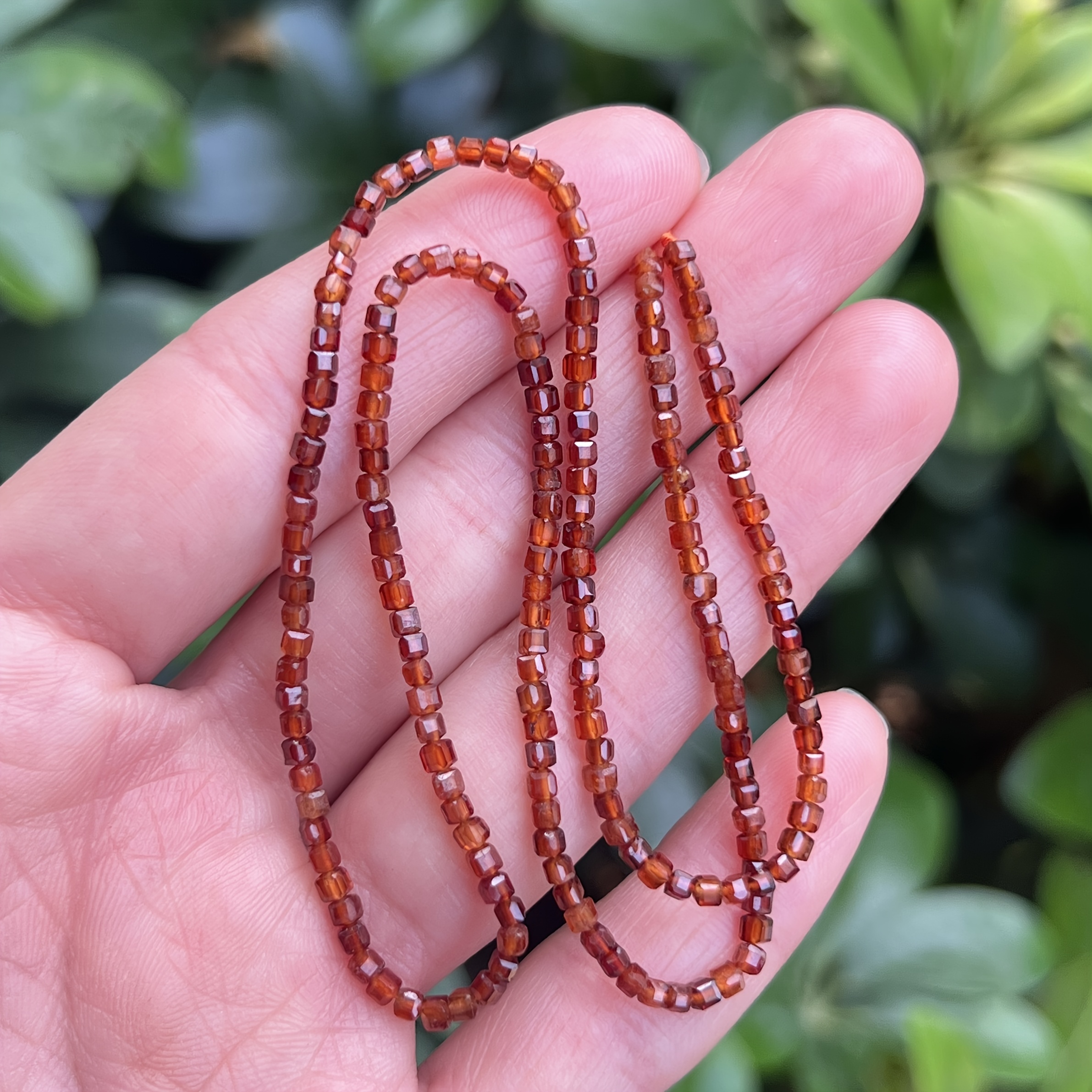 TEMU 86 pièces Perles cubiques en orange naturel AAA de 2 mm, ton vif, micro- carrées, long collier, fournitures de bijoux de créateur à , style
