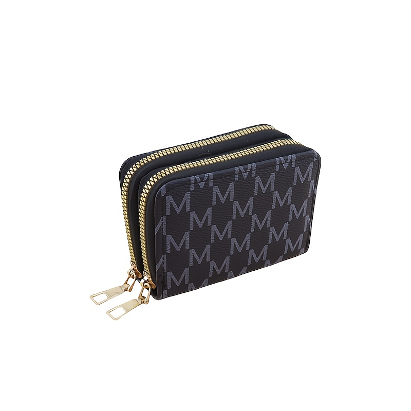 Image of [vintage Mini Wallet] Mini Vintage Wallet | Classic Ladies' Multifunctional Credit Card Holder With Zipper Closure, Synthetic Material With, Easy Wet Wipe Cleaning - Without Accessory