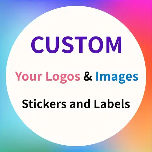 Custom Round Stickers 2x2 Inch - 180 Pack Removable Vinyl Labels For Logo, Branding, Gifts