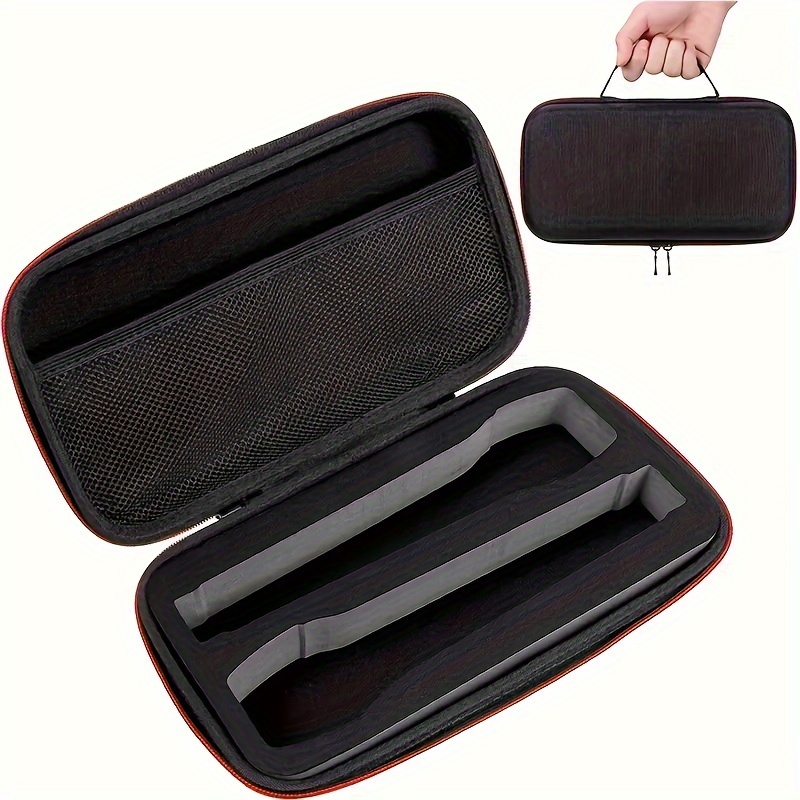 E-shop Mikrofon-Aufbewahrungsbox, Eins-zu-Zwei drahtlose Mikrofon-Aufbewahrungstasche, EVA-Tasche, stoßfeste sturzsichere Reißverschlusstasche,