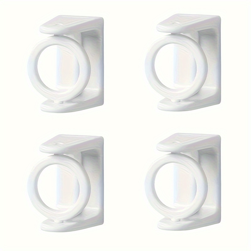 360° Rotating Ring Curtain Rod Brackets No Drilling - Temu