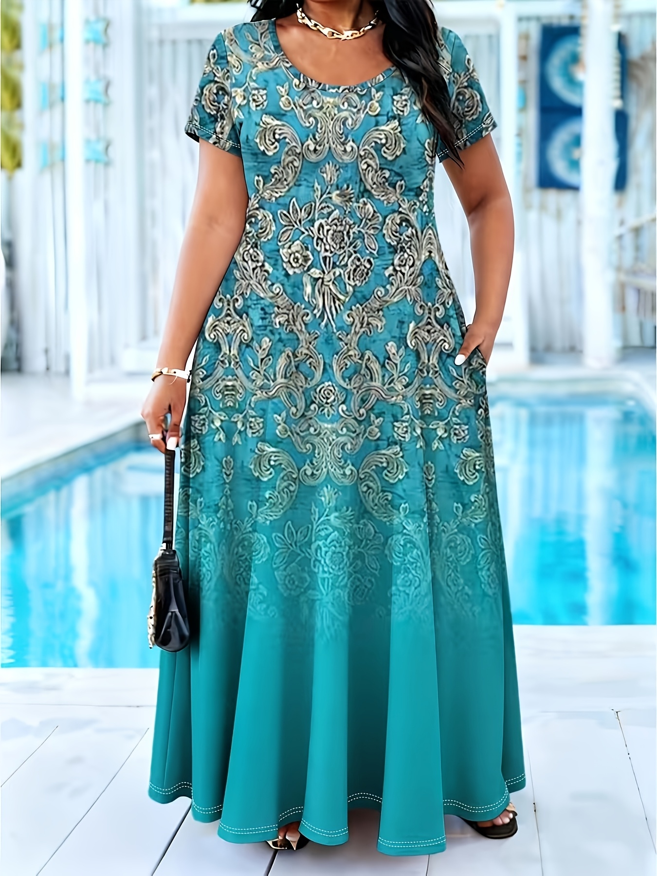 wedding dresses guest plus size sold on Temu United States