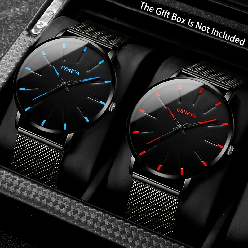 2pcs/Set New High-End Quartz Watch - Suitable for Daily Wear