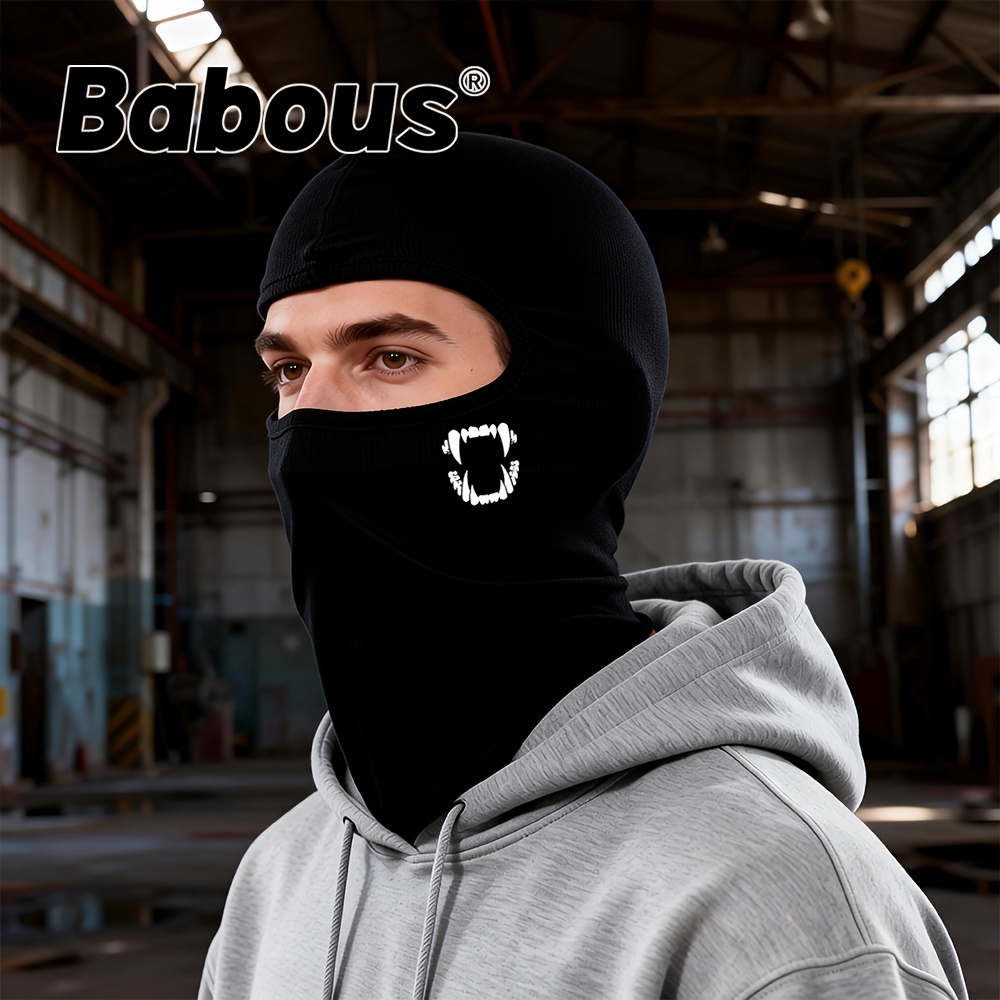 TEMU Motorcycle Head Cover Mask, Unisex Balaclava Hat Mask