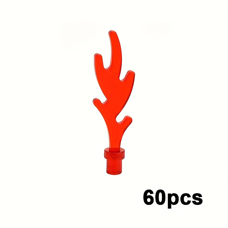 60pcs Creative Fire Coral Shapes Building Block Kit