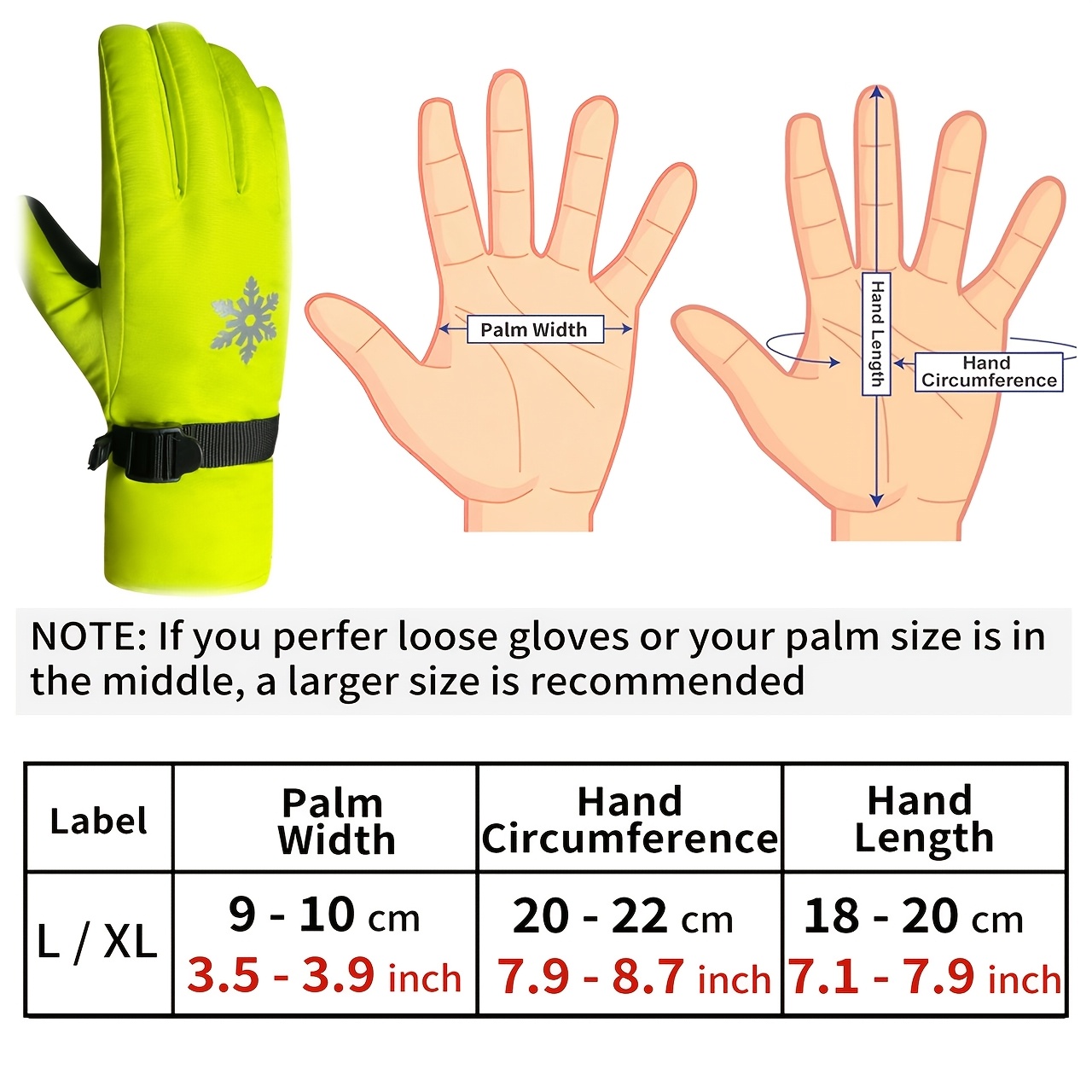 TEMU 2026 NIEUWE Superieure Winter Sneeuw SKI Handschoenen - Dikke en Warme Winddichte & Koudebestendige Unisex Outdoor Fietshandschoenen met Zachte