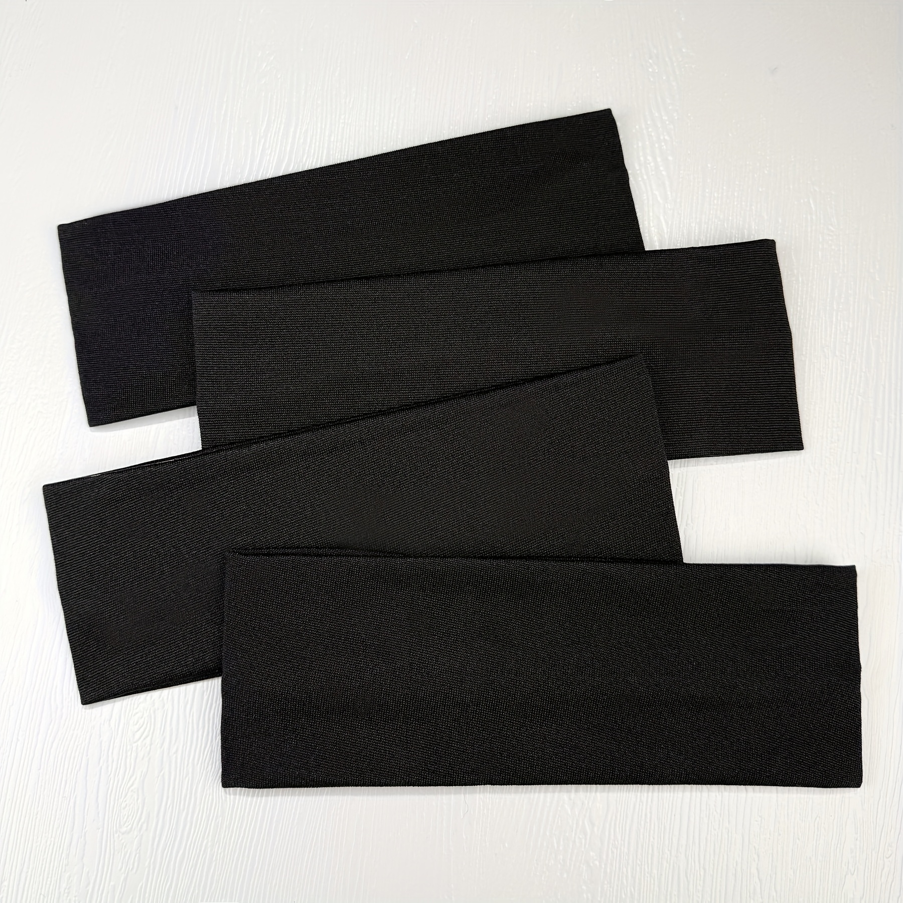 TEMU 4 Pezzi Fascie per Capelli Elastiche a , Fascia Turban Larga per Yoga, Fascia per Allenamento, Fascia Assorbente per Donne