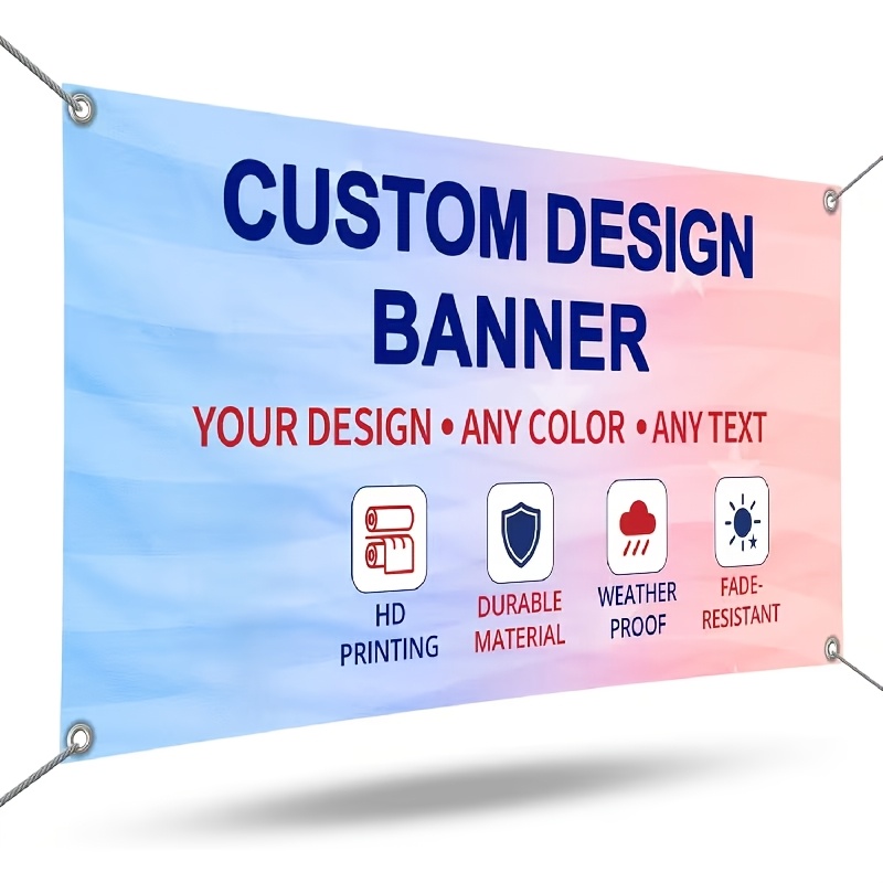 custom banner sold on Temu United States