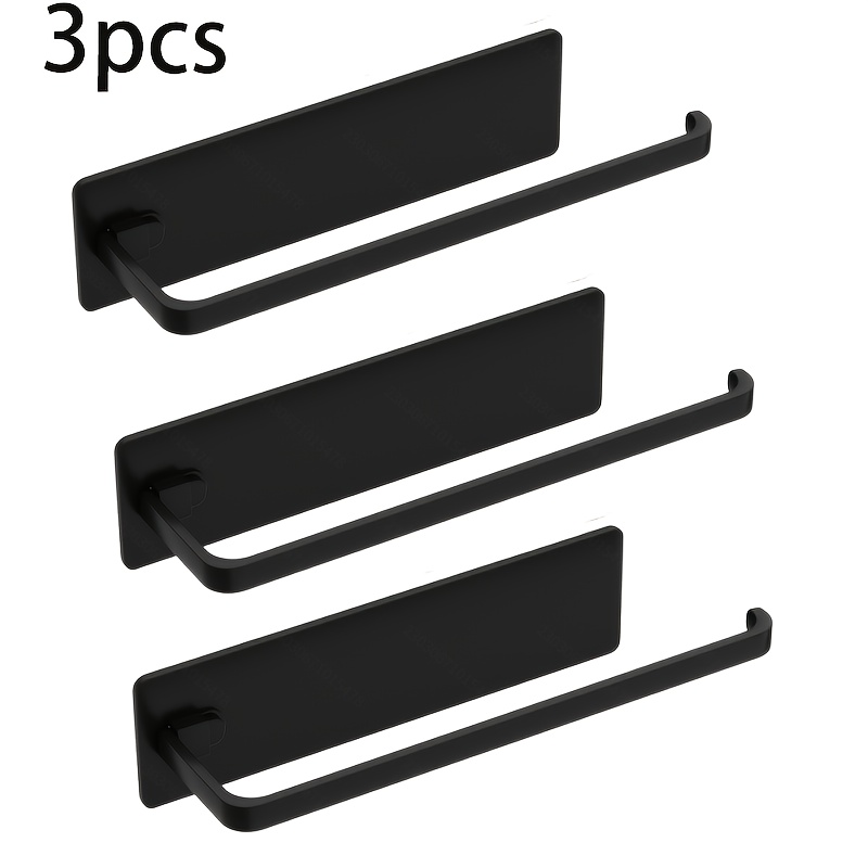 TEMU 3pcs Modern Kitchen Paper Towel Holders - Under-cabinet Dispensers, Space- Design, Durable Plastic Material, Bathroom Additions, Suitable For