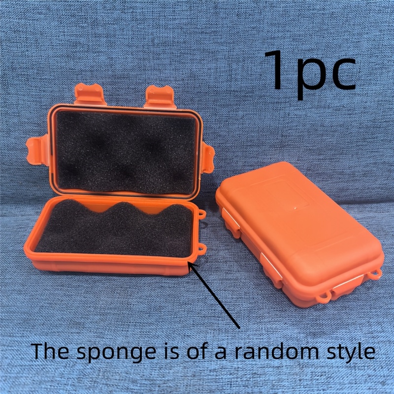 TEMU Mini Toolbox - Storage Box For Outdoor Camping Gear, Durable Material - With Multiple Compartments, Travel Gear Organizer, Secure Locking Box,