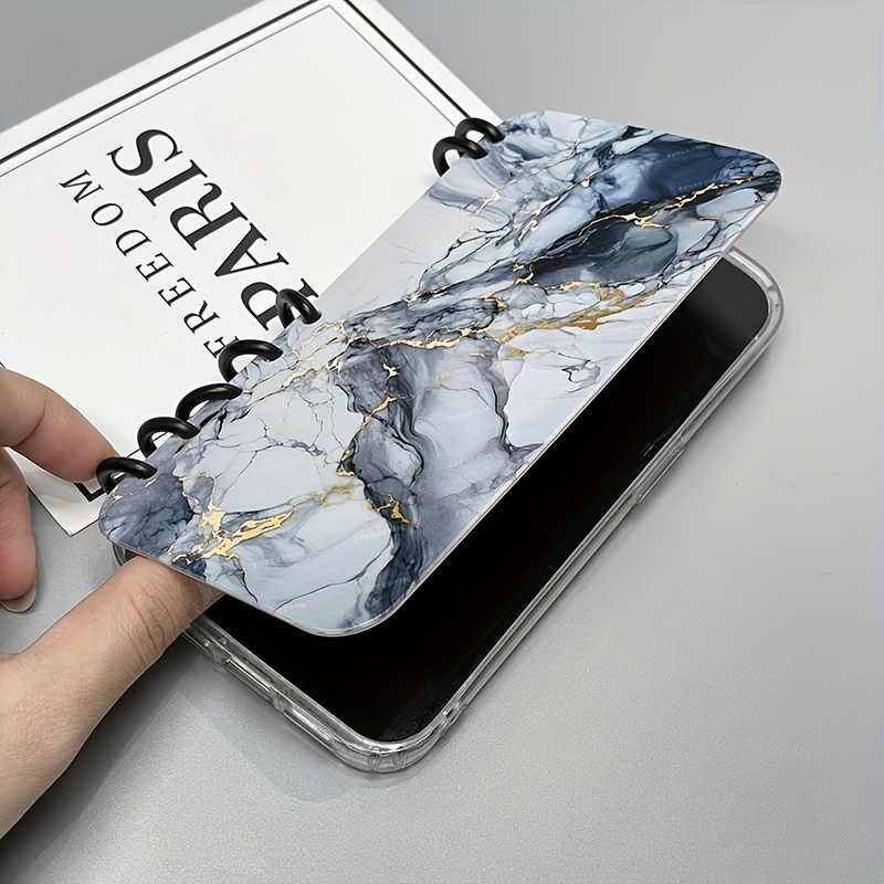 a new tpu material book style flip phone case striped tile Temu