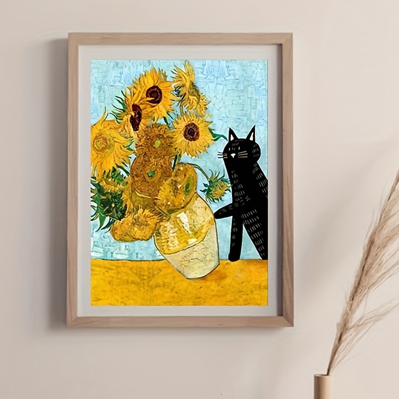 Kit Diamond Painting 5D Gattino - Pittura Diamante Fai Da Te 30x40cm Per Adulti E Bambini