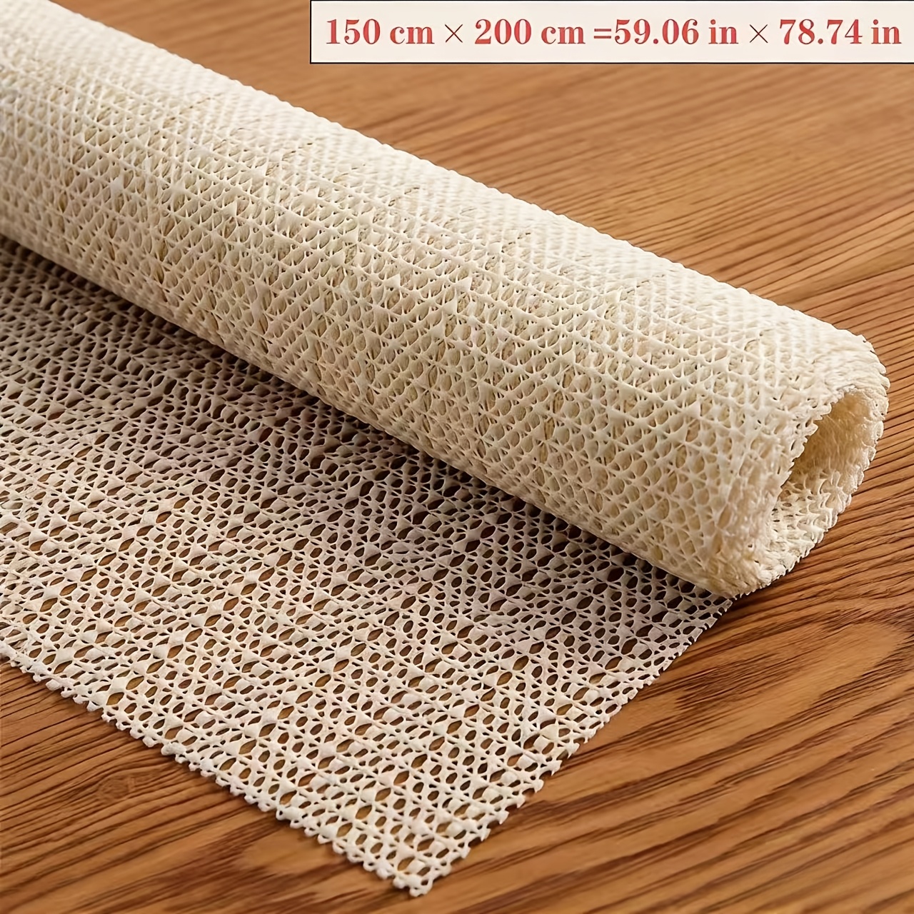 TEMU 1pc Multi-functional And Pvc Anti-slip Mat, Self-trimmed Size, Suitable For Practical Mesh Mats, Sofa Mats, Household Carpets, Mattresses, Bed