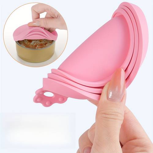 1pc silicone can lid multi functional reusable heat resistant handle for secure closure ideal for food storage and preservation food storage lid ergonomic handle durable silicone