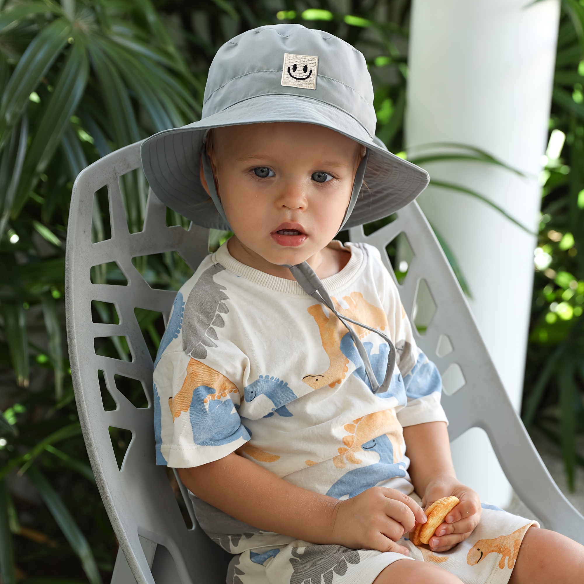 Unisex Baby Sun Hat with UPF 50+ Outdoor Adjustable Beach Hat,Baby Girl  Wide Brim Bucket Hats for Infant Toddler Little Boy