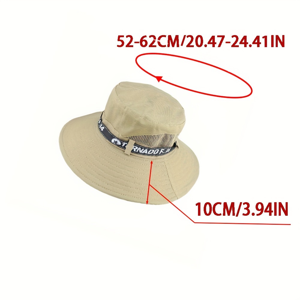 1pc Mens Simple Sun Protection Bucket Hat Summer Outdoor Fishing, Save  Money Temu
