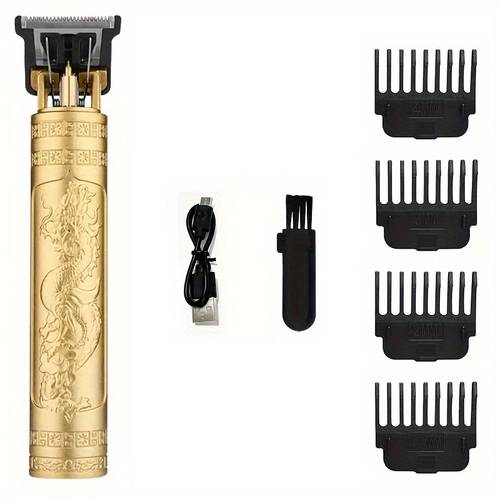 t9 vintage carving mens electric razor body hair trimmer clipper wet dry electric shaving usb charged body hair trimmer