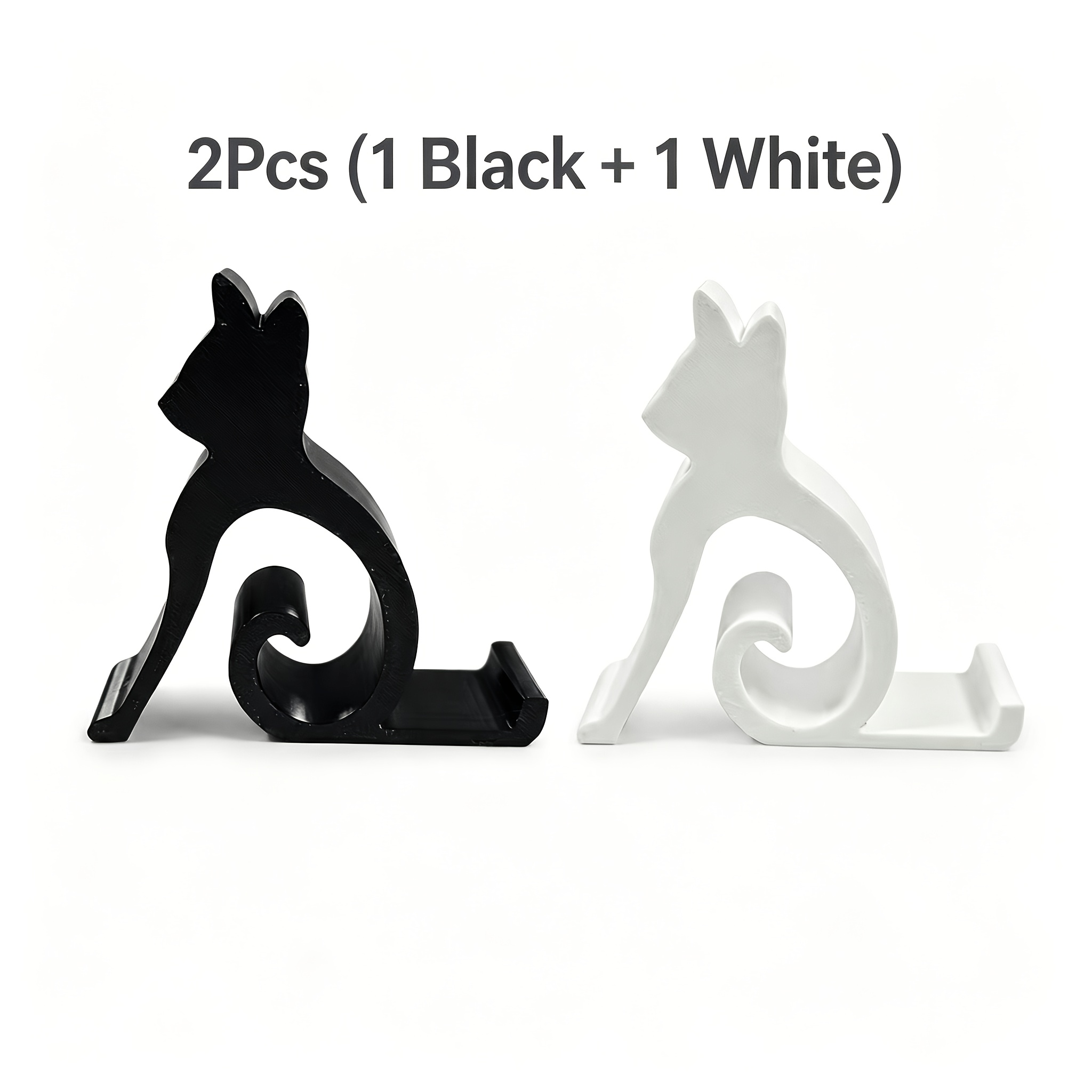 TEMU 2 pezzi Supporto per telefono gatto Supporto universale per chiamate video a Supporto per telefoni cellulari e tablet per letto, ufficio, auto,