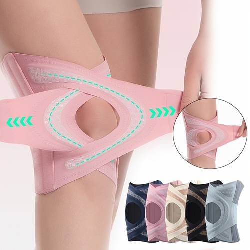item picture 1pc knee sleeve for men women adjustable compression support sleeve for daily wear breathable