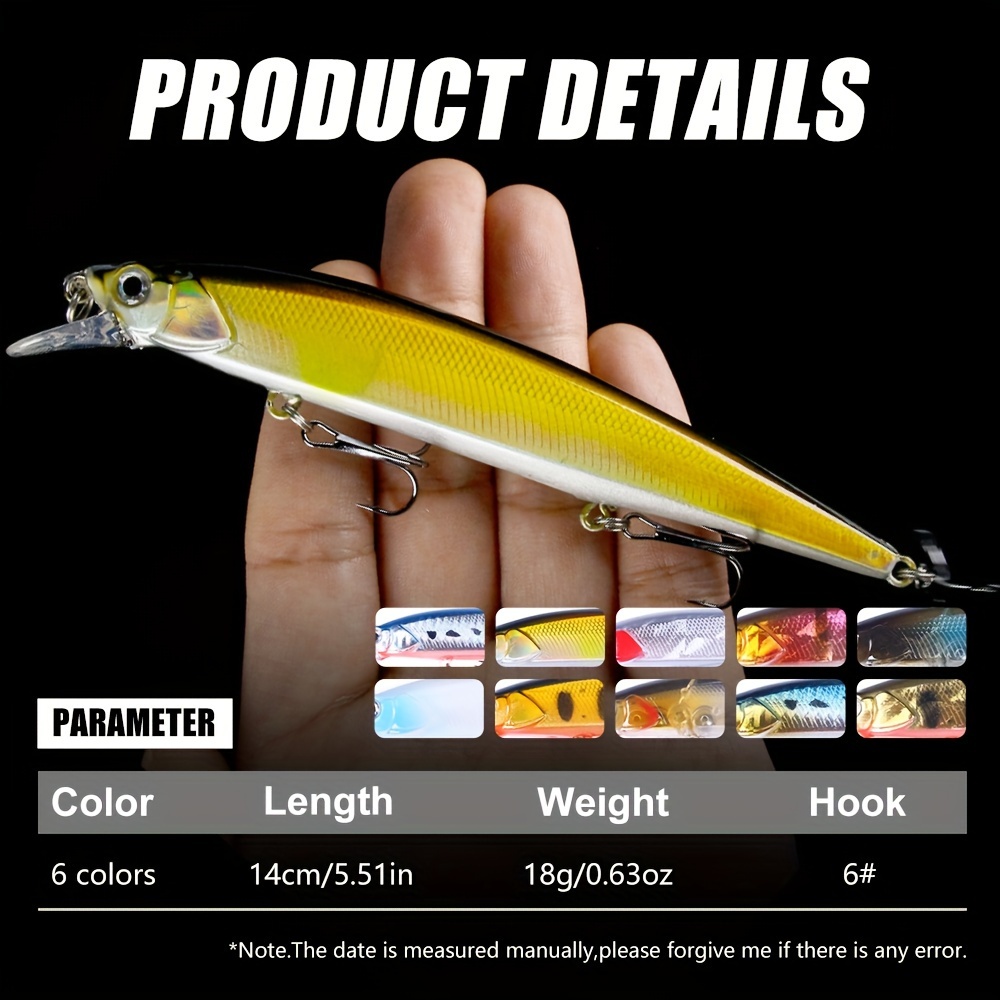 Floating Hard Lure, Jerkbait Wobbler, Fishing Minnow, Surface Bait