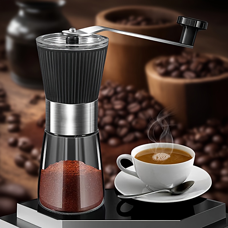 

Portable Manual Grinder, Stainless Steel Handheld Coffee Grinder, Ceramic Grinding Is Easy To Clean, Suitable For Home, Travel, Camping, Office