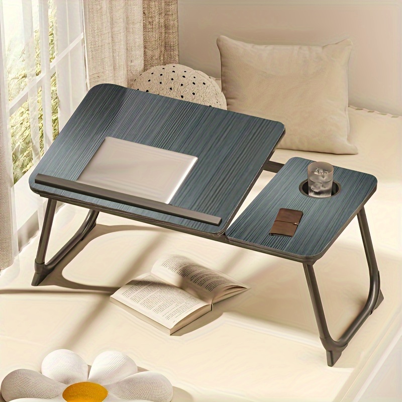 Soporte de mesa para computadora portátil para cama, escritorio ajustable  para computadora portátil para cama, escritorio portátil con ventilador de