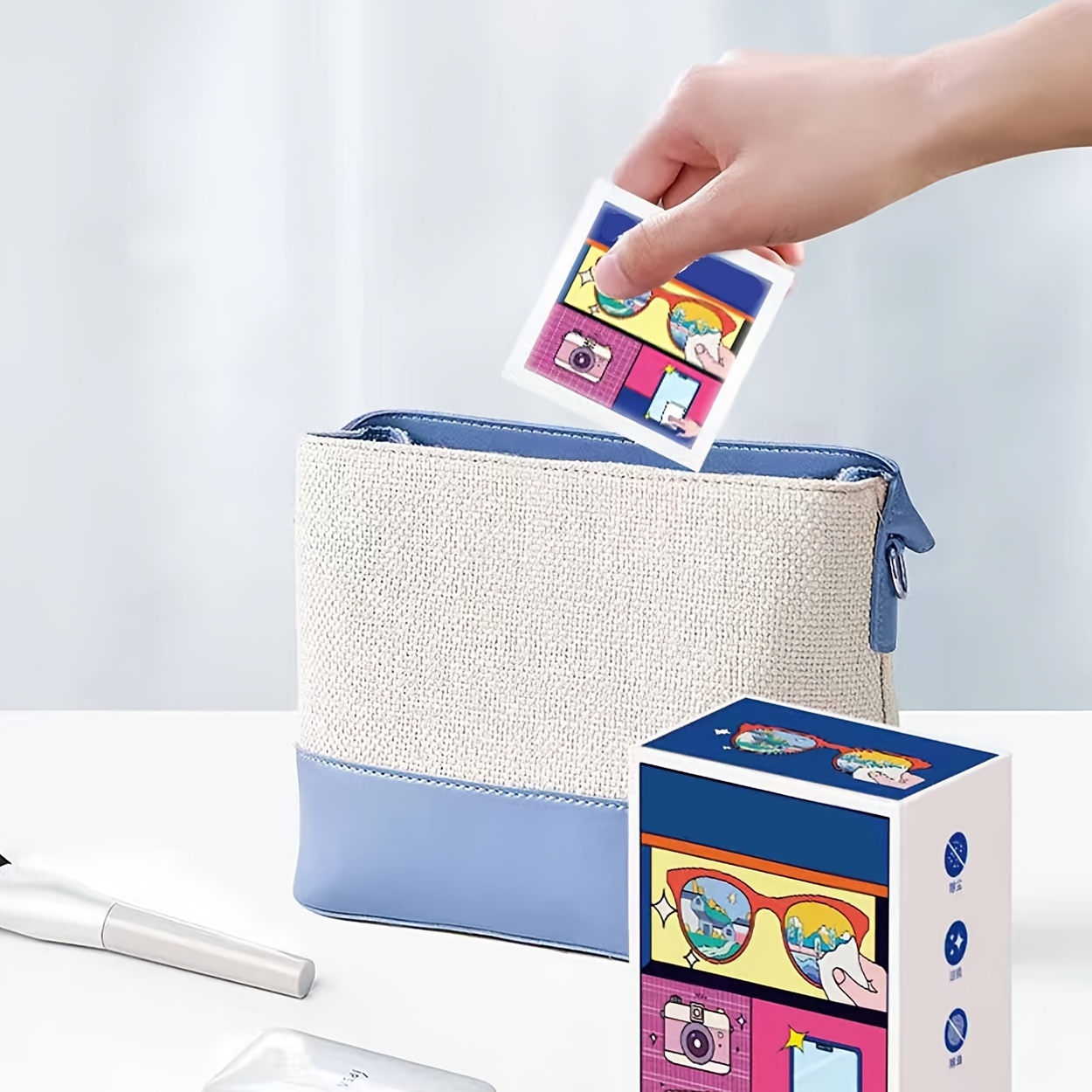 20/100pcs Lens and Lens Cleaning Wipes, Metal Jewelry Wipes, Anti-Fog Glasses Wipes, Mobile Screen and Glasses Cloth Wipes