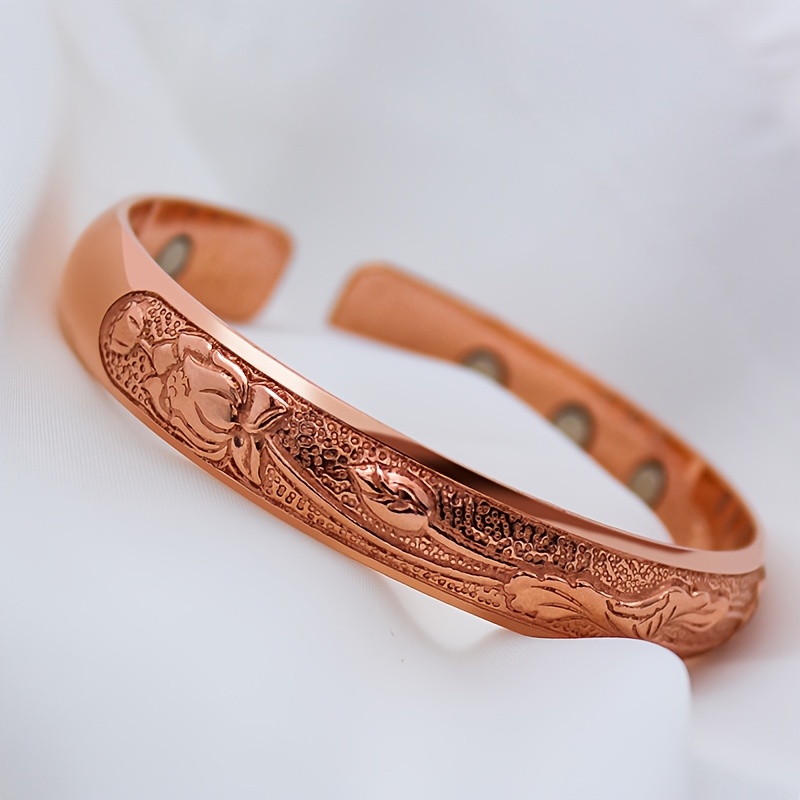 Magnetic Copper Bracelet with Strong Magnet, Ideal Gift