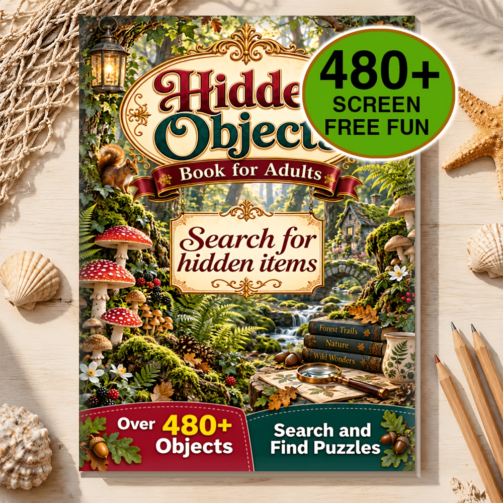 TEMU Can , You're Sharp-! 480+ Fun Search Coloring Activity Books, Featuring Forest Secret Realms, Gardens, , , And Holiday Themes, Combining Hidden