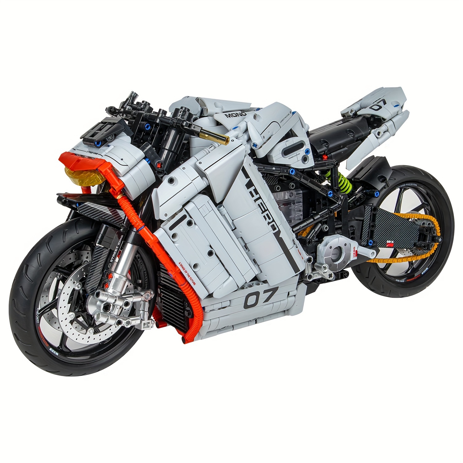 

2268pcs Motorcycle Toy Sets, 1:5 Collectible Motorcycle Display Model Blocks, Large Motorcycle Building Set Gift Idea For Adults, Model Motorcycle Toy Kits