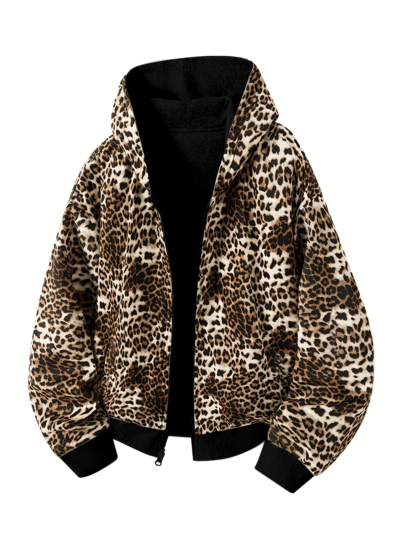 custom culture leopard jacket 平成 y2k Amazon.com: Hesaco Unisex Reversible Leopard Faux Fur Jacket Y2k