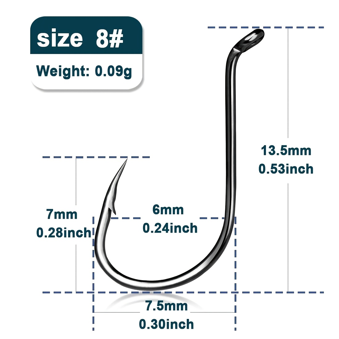 TEMU 24pcs Of Black Barbed Hooks For Octopus Fishing, Suitable For Saltwater And Freshwater Carp Fishing Lures