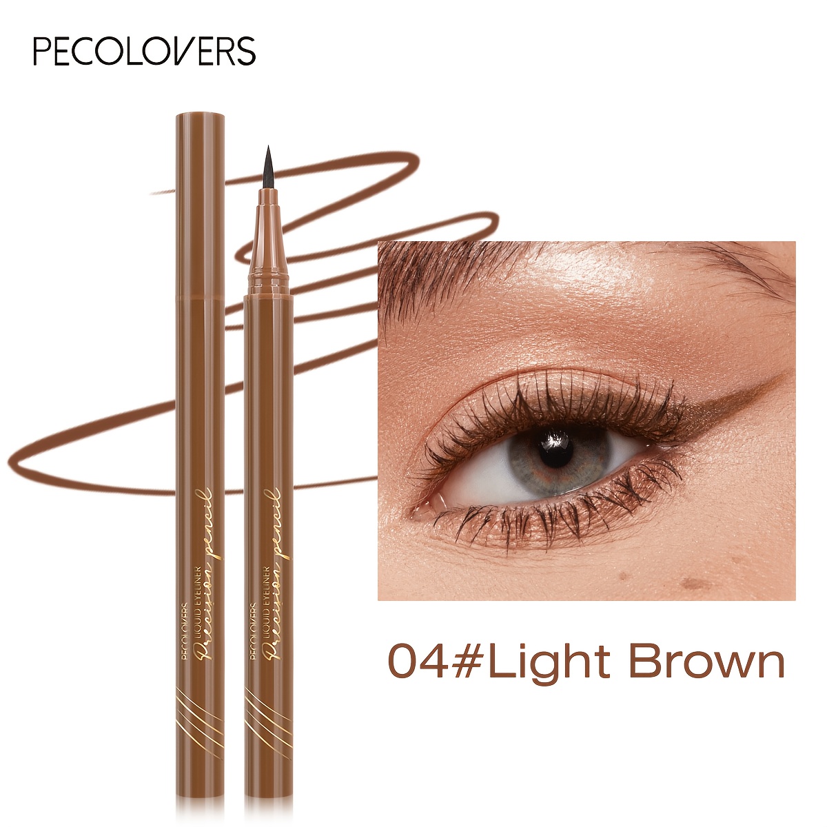 Natural Ultra Thin Lower Eyelash Eyeliner Pen Quick Drying Not Bloom Eyeliner Liquid Pen Cosmetic Tools