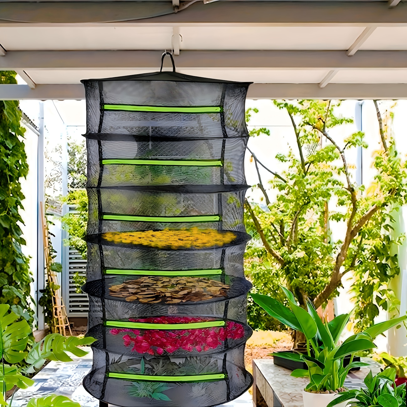 6 layer foldable herb drying rack plant drying net herb - Temu Bahrain