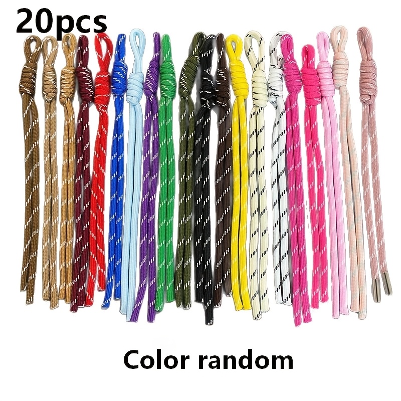 TEMU Kit de à 20 pièces de corde en nylon de couleur aléatoire | Matériel de nouage pour porte-clés en bobine et breloque de sac à dos | Fournitures