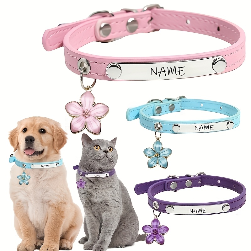Personalized Customizable Name Cat Collar with Anti-Lost ID Tag