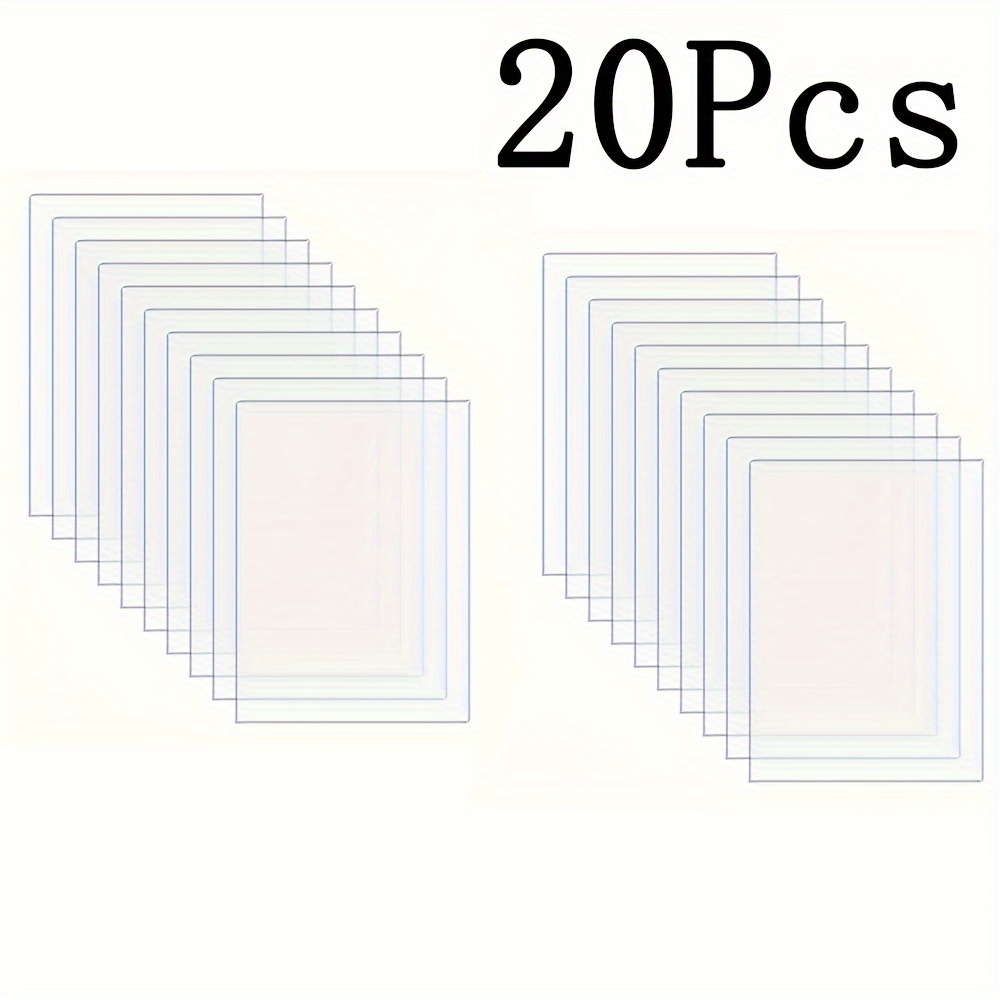 20pcs 4x6 clear acrylic sheets 1mm thick   painting picture frames diy crafts