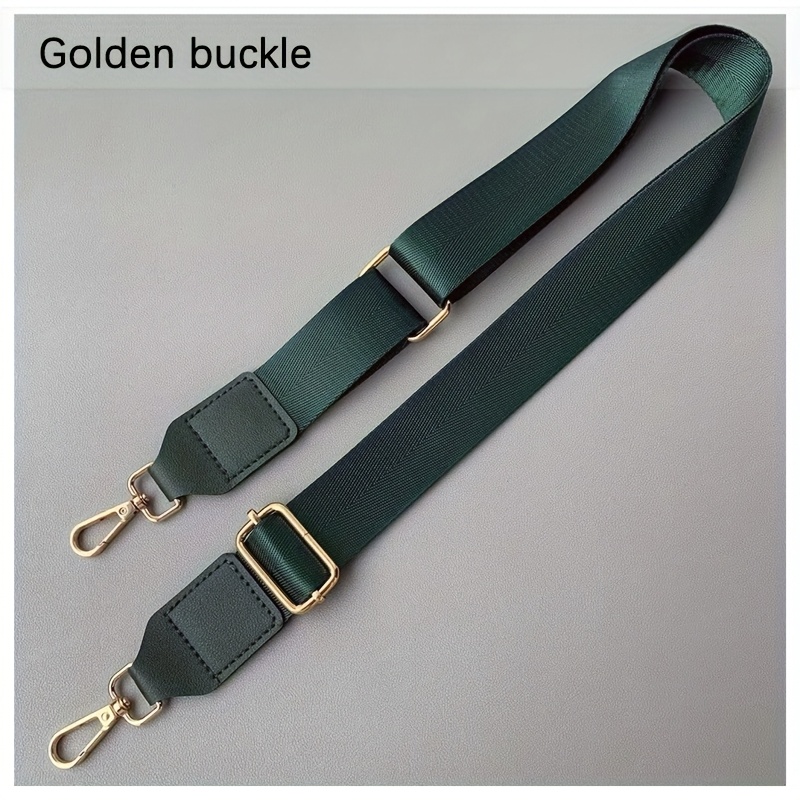 E-shop Dunkelgrüne Umhängetasche mit verlängertem, verstellbarem Schulterriemen, 3,8 cm Nylon-Gurtband, DIY-Gurt-Zubehör, Unisex, geeignet als