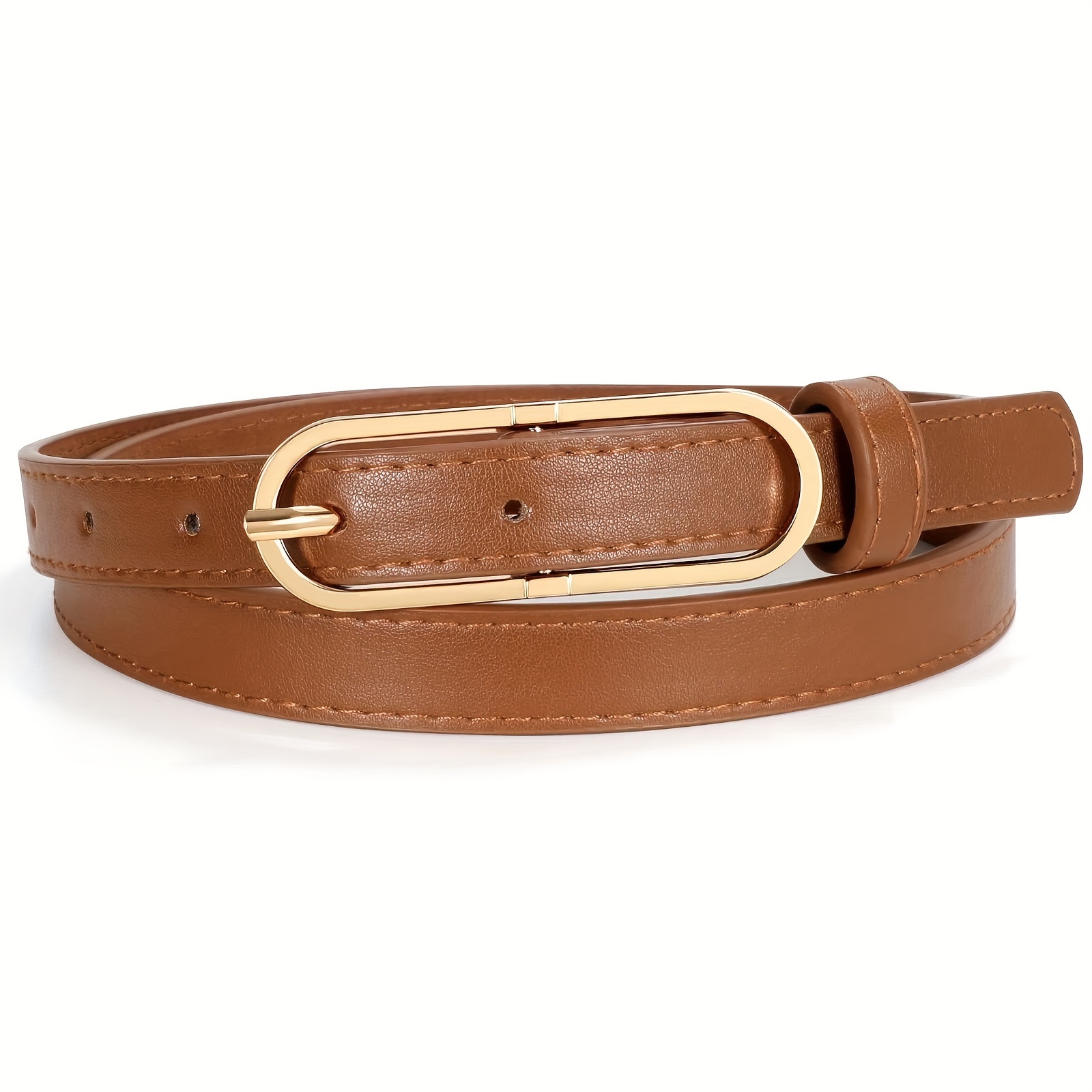 skinny brown belt