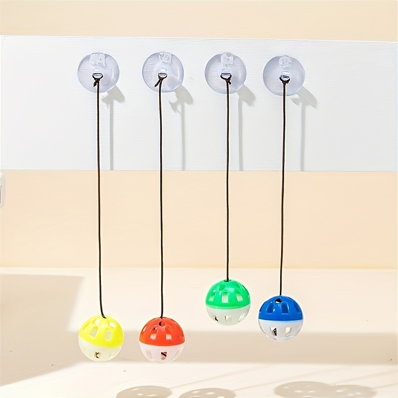 

Ballon Rebondissant Cloche à Vide Fournitures pour Animaux de Compagnie Jouet pour Chat Cloche en Plastique Colorée Balle Interactif Autodivertissant Couleur Aléatoire