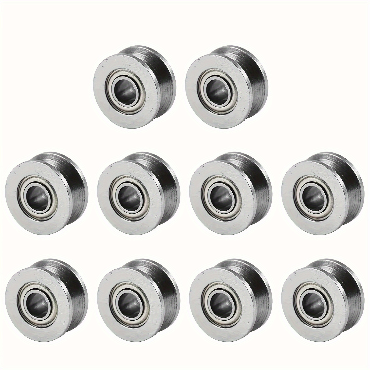 TEMU 10pcs V624zz Steel Bearings 4x13x6mm - Double Shielded For Long Service , For Linear Systems