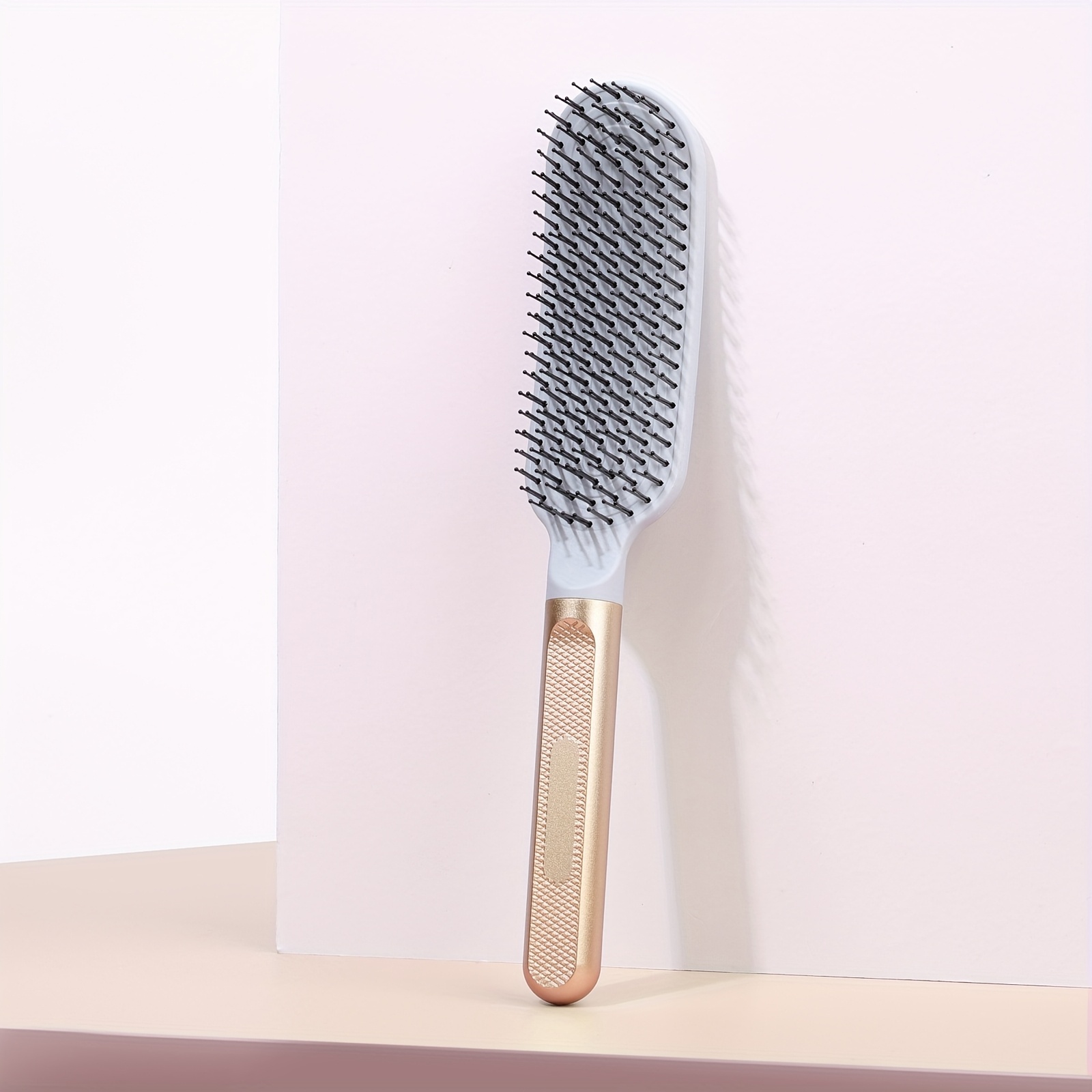 TEMU 1pc Detangling Hair Brush With Flexible High-low Bristles, No Pulling And Massage Comb For Long Curly Wet Hair, Perfect Gift For Girlfriend Or