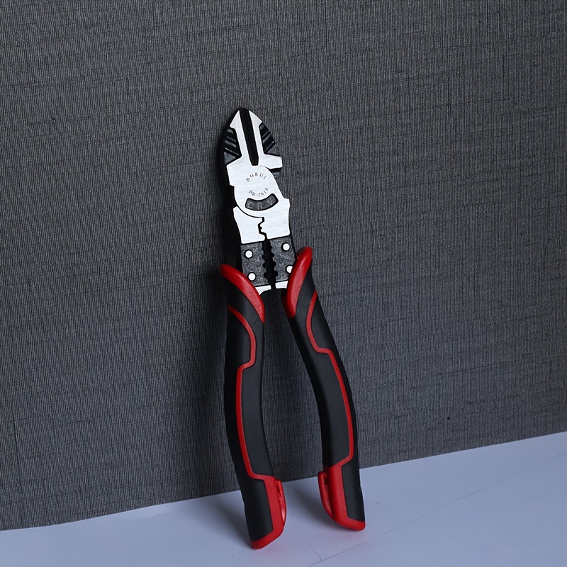 8 Inch Diagonal Cutting Pliers Side Cutter For Crimping Cutting Wires, Multi-functional Craft Pliers, Round-nose Pliers