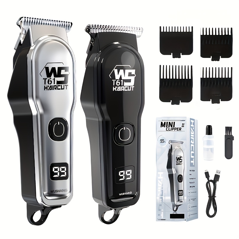 adult electric hair clipper usb rechargeable   carving and bald head styling